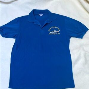 Vintage Blue Polo, “Presidential Security Detachment Kenebunkport, Me.” Men’s Lg